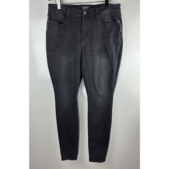 Judy Blue High Rise Skinny Black Denim Jeans Jb88450 Women's Plus Size 20W 20 - Picture 2 of 14